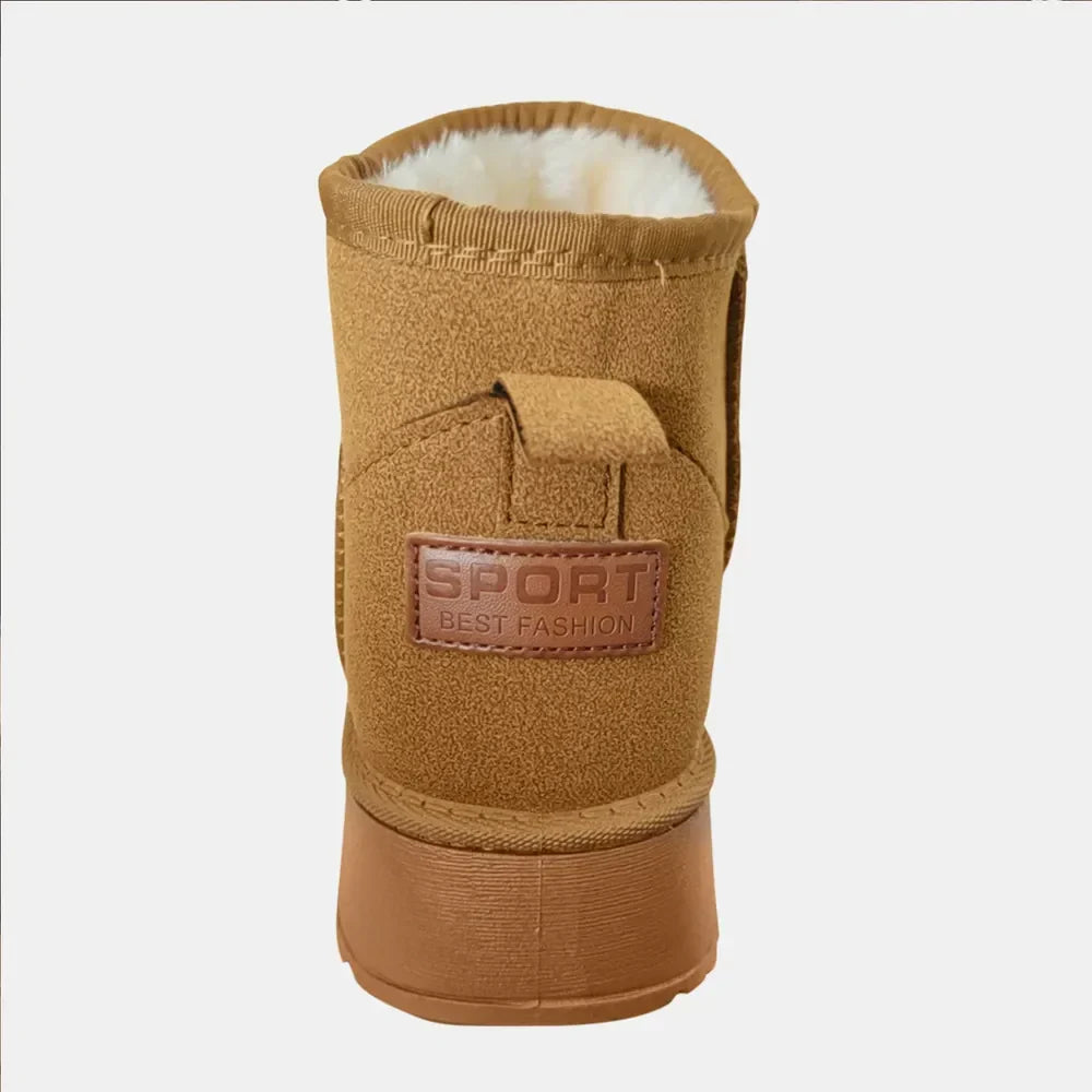 Faux Shearling Platform Ankle Boots
