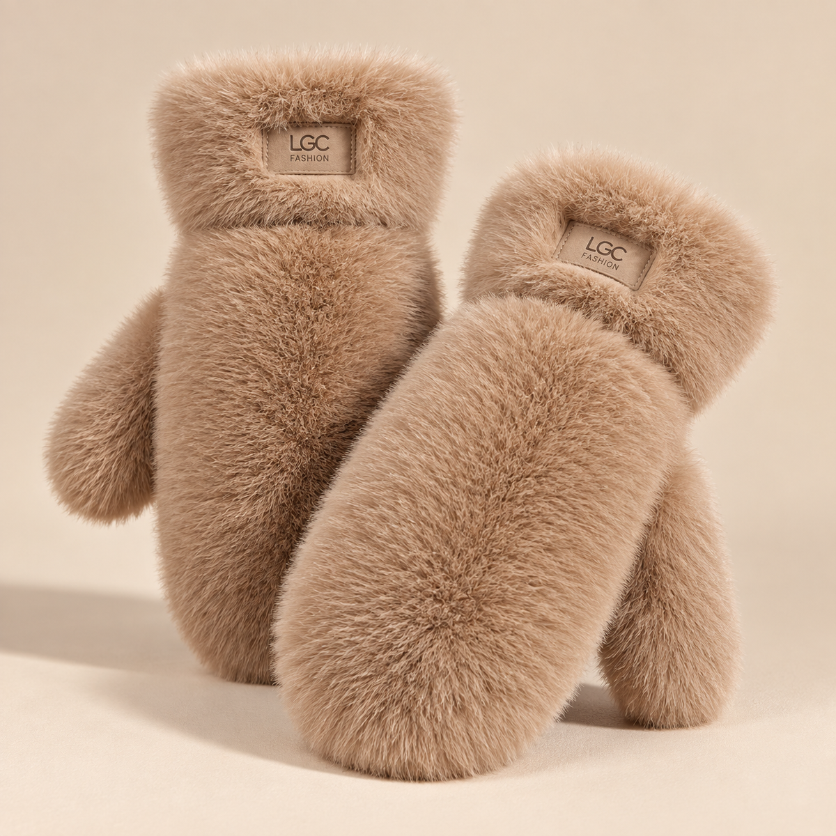 Cashmere Fur Mittens