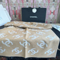 Chanel Reversible Logo Scarf Shawl